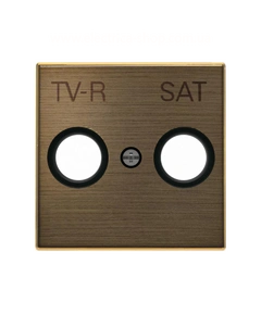 Панель телевизионной розетки TV-R/SAT, Sky Niessen, цвет золото.