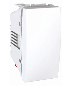 Выключатель 1-кл "Unica" цвет белый, 1-модуль MGU3.101.18