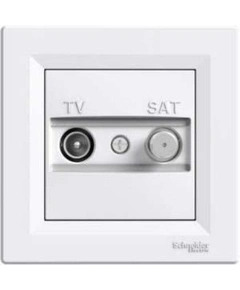 Розетка TV-SAT індивідуальна (1 дБ) Asfora (біла) EPH3400421