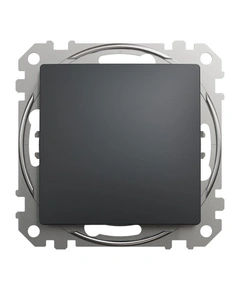 Кнопочный переключатель 1-кл SE Sedna Design SDD114116 черный
