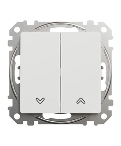Кнопковий вимикач для жалюзі 2-кл SE Sedna Design SDD111114 білий