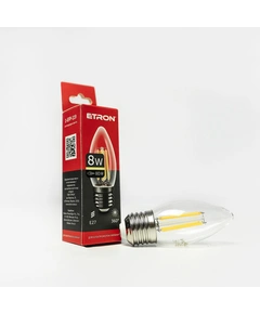 LED лампа ETRON Filament 1-EFP-119 С37 E27 8W 3000K