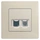 Розетка комп'ютерна RJ45 UTP 5-категорія + телефонна RJ12, Legrand – «Etika» колір слонова кістка Розетка комп'ютерна RJ45 UTP 5-категорія + телефонна RJ12, Legrand – «Etika» колір слонова кістка