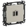 Розетка с двумя USB-разъемами тип A+ тип C 240V/5V 3000мА Legrand Valena Life 753206 цвет слоновая кость Розетка с двумя USB-разъемами тип A+ тип C 240V/5V 3000мА Legrand Valena Life 753206 цвет слоновая кость