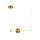Підвісний світильник Italux PND-16357-CB-1 Halling Led 1x13.3W 3000K 1215Lm IP20 Gold Підвісний світильник Italux PND-16357-CB-1 Halling Led 1x13.3W 3000K 1215Lm IP20 Gold