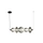 Підвісний світильник Italux PND-24352-40W-BK-SG Sonte Led 1x40W 3000K 5094Lm IP20 Bl Підвісний світильник Italux PND-24352-40W-BK-SG Sonte Led 1x40W 3000K 5094Lm IP20 Bl