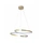 Люстра підвісна світлодіодна кругла Goldlux 328052 Zefira 50 Led 1x40W 4000K 3700Lm IP20 Золотий Люстра підвісна світлодіодна кругла Goldlux 328052 Zefira 50 Led 1x40W 4000K 3700Lm IP20 Золотий
