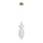 Підвісний світильник, люстра Italux PND-81438-1C-GD Corado LED 1x15W 3000K 1647Lm IP20 золотий Підвісний світильник, люстра Italux PND-81438-1C-GD Corado LED 1x15W 3000K 1647Lm IP20 золотий