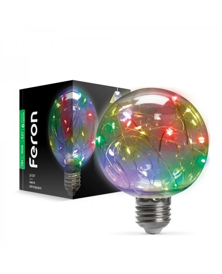 Світлодіодна лампа Feron LB-381 1Вт E27 RGB