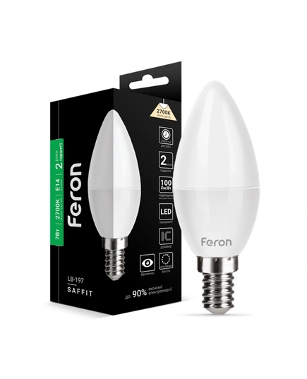 Світлодіодна лампа Feron LB-197 7Вт E14 2700K