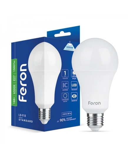 Светодиодная лампа Feron LB-918 18Вт E27 6500K 01872