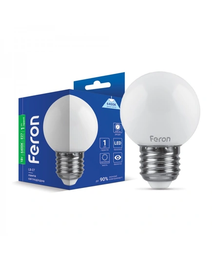 Светодиодная лампа Feron LB-37 1Вт E27 6400K 25115