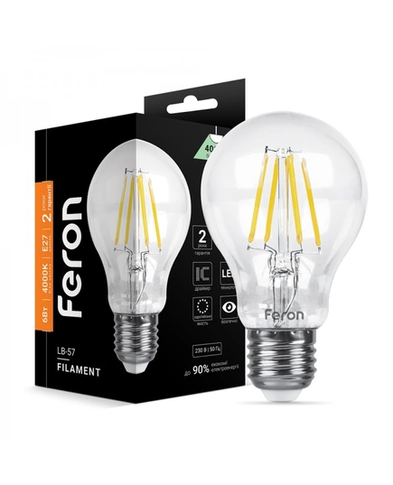 Светодиодная лампа Feron LB-57 6Вт E27 4000K 25570