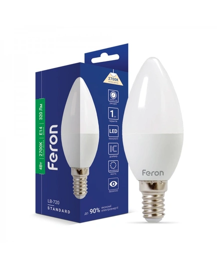 Светодиодная лампа Feron LB-720 4Вт E14 2700K 25643