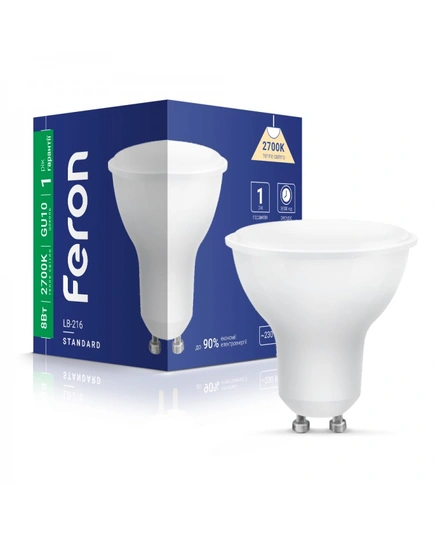 Светодиодная лампа Feron LB-216 8Вт GU10 2700K | 40186