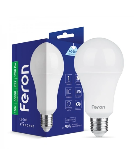 Світлодіодна лампа Feron LB-705 15Вт E27 6500K