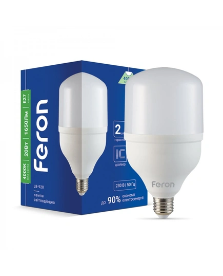 Світлодіодна лампа Feron LB-920 20Вт E27 4000K
