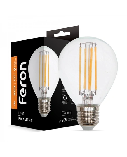 Светодиодная лампа Feron LB-61 4Вт E27 4000K 25582