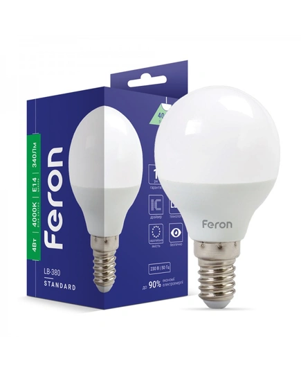 Світлодіодна лампа Feron LB-380 4Вт E14 4000K