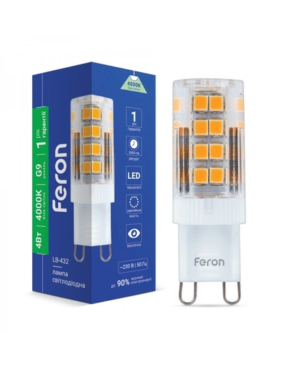Світлодіодна лампа Feron LB-432 4Вт G9 4000K