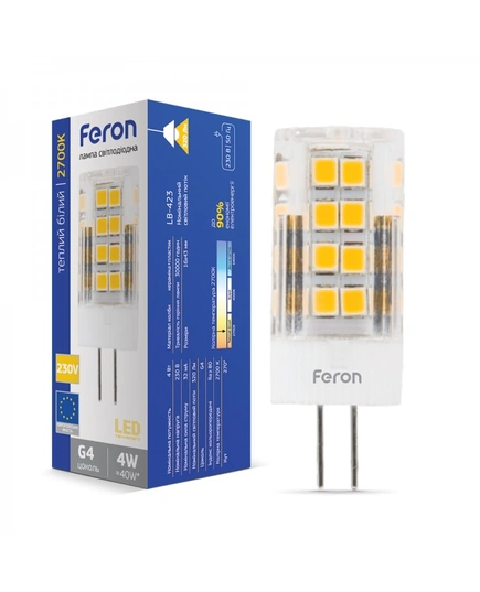 Світлодіодна лампа Feron LB-423 4Вт G4 2700K