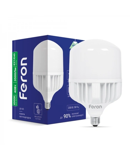 Світлодіодна лампа Feron LB-65 40Вт E27-E40 4000K