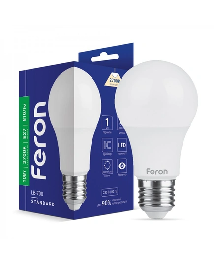 Светодиодная лампа Feron LB-700 10Вт E27 2700K 40010