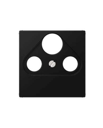 Накладка розетки SAT-TV ECO PROFI, цвет матовый черный.