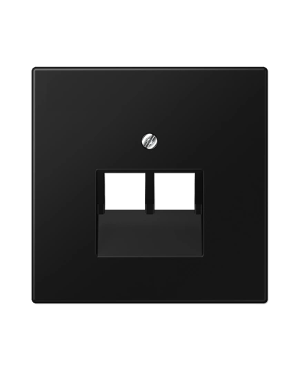 Панель розетки TF/PC 2-я JUNG LS969-2UASWM чорний матовий графіт