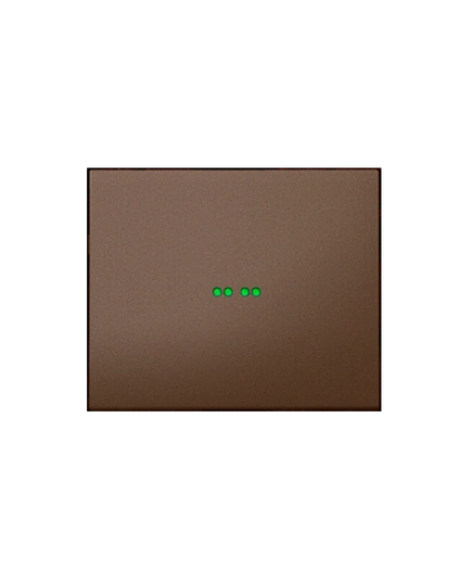 Клавиша для выключателя с подсветкой 1-клавишного «Galea Life» цвет темная бронза