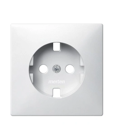 Накладка для розетки с ж/к Merten SM MTN2331-0319 полярно-белый