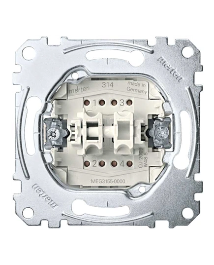 Механизм 2-кнопочного выключателя Merten MTN3155-0000