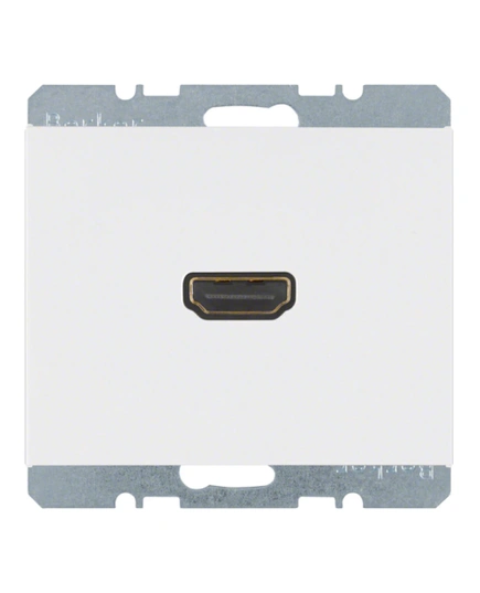 HDMI-розетка, під'єднання ззаду під кутом 90 град., полярна білизна, «K.1» 3315437009
