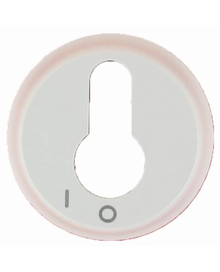 Накладка выключателя с ключом 2-х позиционного Legrand Celiane белая 68009