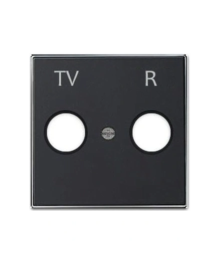 Панель телевізійної розетки TV/R, Sky Niessen, колір чорний бархат