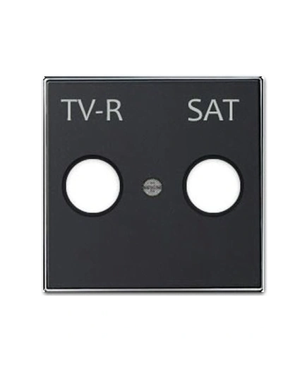 Панель телевізійної розетки TV-R/SAT, Sky Niessen, колір чорний бархат