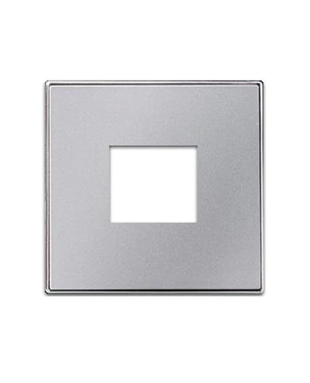 Лицевая панель USB-розетки Sky, Niessen, цвет серебряный