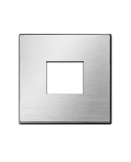 Лицевая панель USB-розетки Sky, Niessen, цвет нержавеющая сталь.