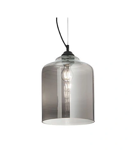 Подвесной светильник Ideal Lux 112312 Bistro Square Smoked Glass