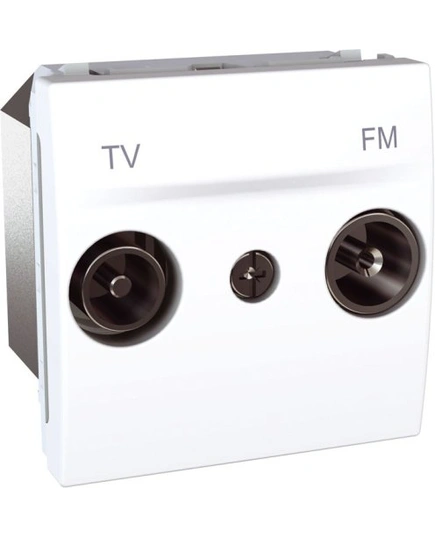 Розетка телевизионная концевая ТV-R 2-м. Unica белый MGU3.452.18