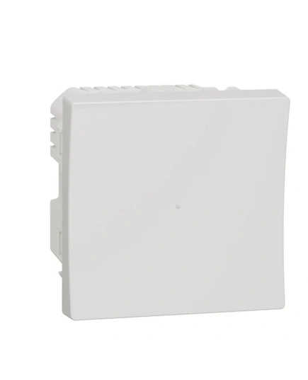 Релейний вимикач Wiser натискний, 10А, Unica New NU353718 білий