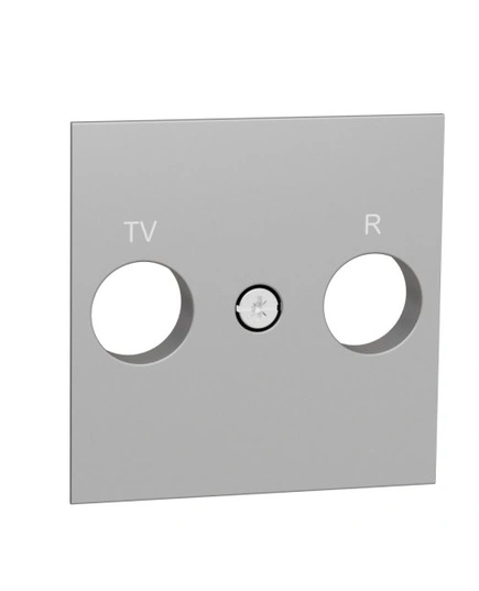 Лицевая панель TV/FM розетки, Unica New алюминий