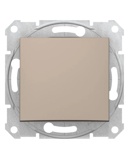 Выключатель 1-клавишный цвет титана "Sedna" SDN0100168