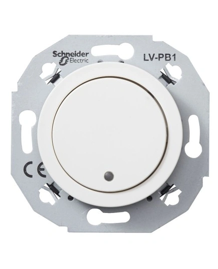 Кнопковий вимикач 1-полюсний 400мA RENOVA білий, WDE011070