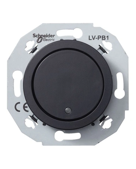 Кнопочный выключатель 1-полюсный 400мA RENOVA чёрный, WDE011270