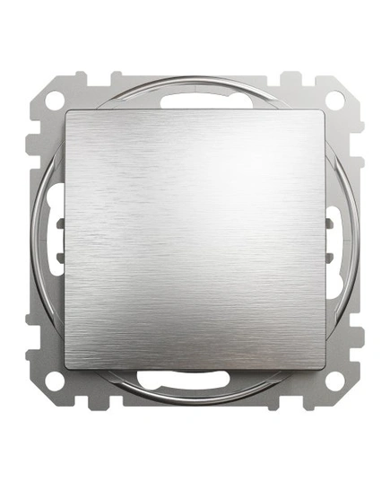 Кнопковий вимикач 1-кл SE Sedna Elements SDD170111 матовий алюміній