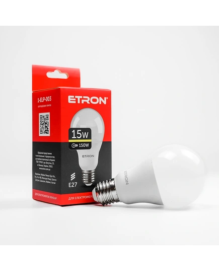 LED лампа ETRON Light 1-ELP-003 A65 15W 3000K E27