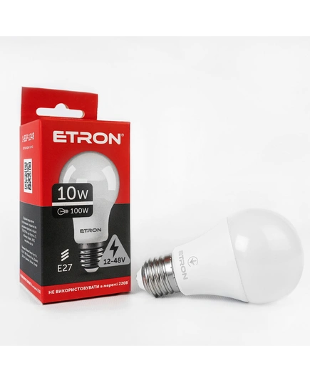 LED лампа ETRON Light 1-ELP-1248 A60 10W 12V-48V 4200K E27