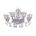 Люстра Wunderlicht Crown Jewel WL6186-8K11