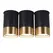 Точковий спот PikArt BP Black/White Gold трійний 25606